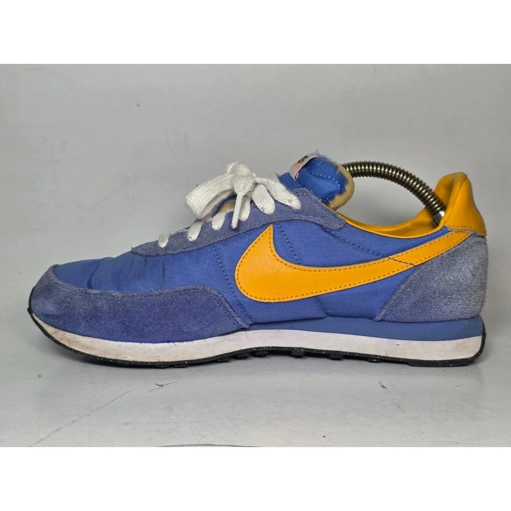 Nike Waffle Trainer 2 Youth Sneakers Size 6 Y EU 38.5‎ UK 5.5 Blue Yellow Shoes